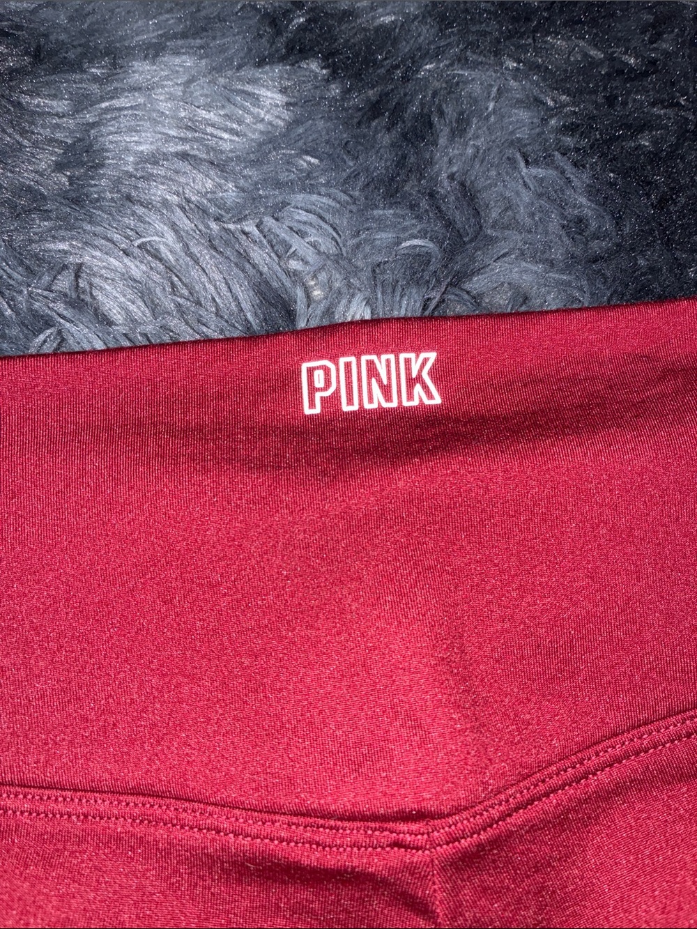 Womens Red Stretch Active pink by Victoria Secret super soft leggings - Picture 3 of 11